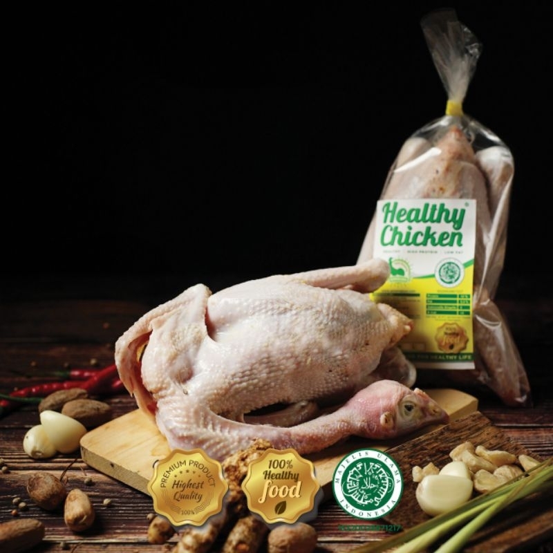 

Healthy Chicken Ayam Kampung Potong Organik 900gr.