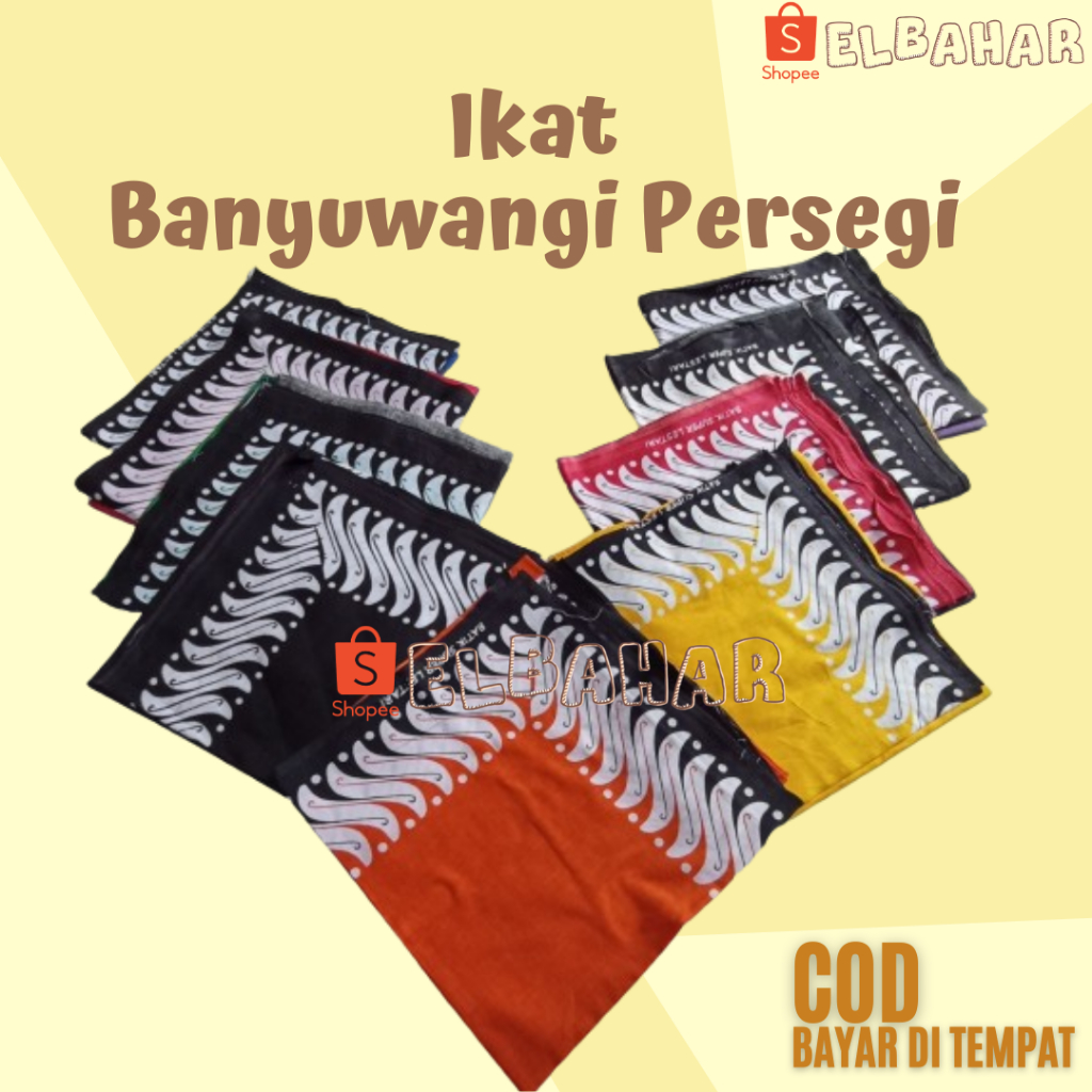 Kain Udeng Banyuwangi Segi Empat Ikat Iket Kepala Kuda Lumping Jawa Timur Jaranan