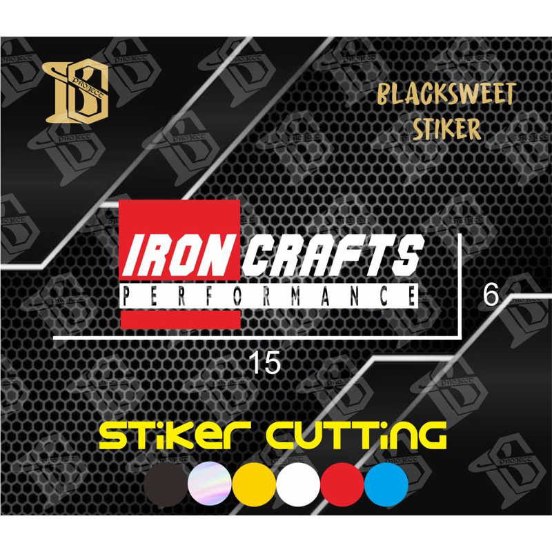

Stiker cutting iron crafts performance