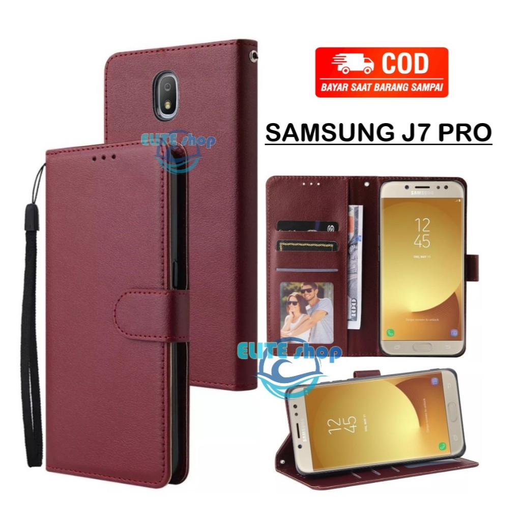 Flip Case SAMSUNG J7 PRO Case Wallet Kulit Casing Dompet Case Wallet Leather Flip Case SAMSUNG J7 PR