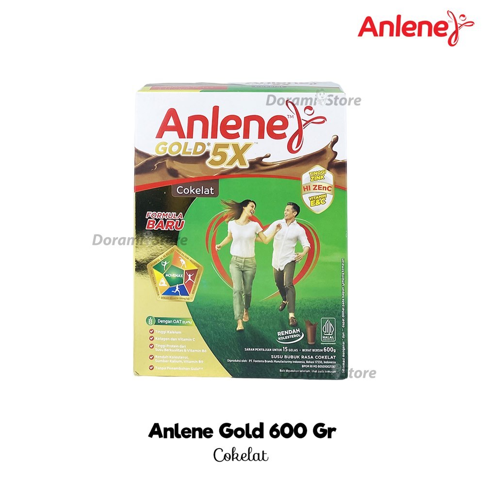 Anlene GOLD 5x Ukuran 600gr Susu Untuk Kesehatan Tulang Lansia