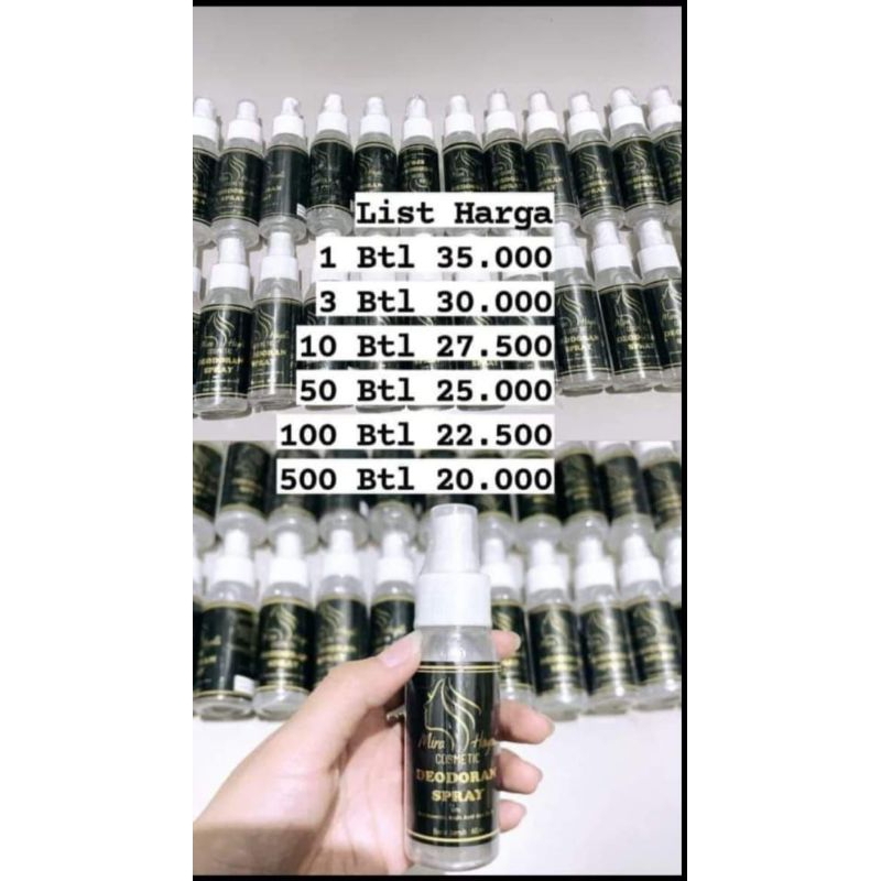 Deodorant Spray Mira Hayati cosmetic