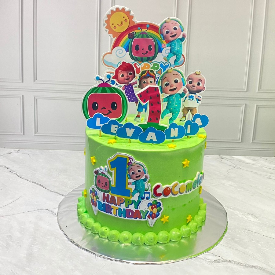 

Kue Ulang Tahun / Birthday Cake Cocomelon / Kue Ultah Costum