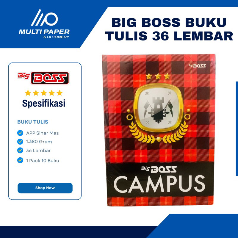 

Big BOSS Buku Tulis 36 Lembar