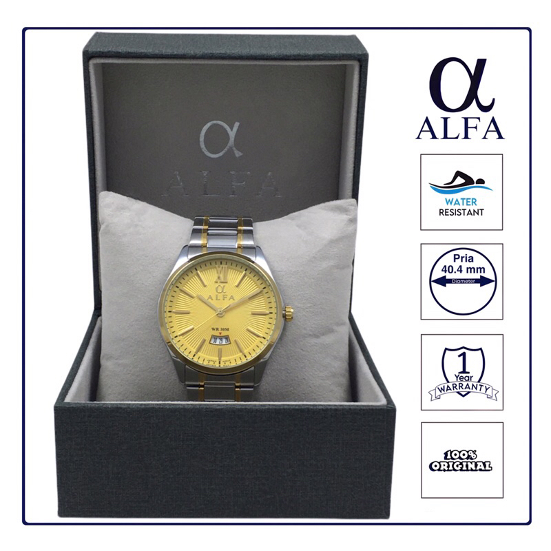 ALFA Jam Tangan Pria Tahan Air 88159 Original