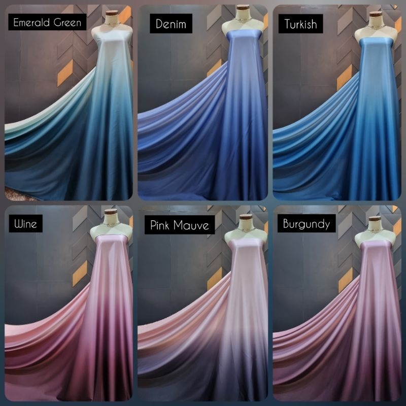 ARNAMI SILK GRADASI SERAGAM BRIDESMAID METERAN