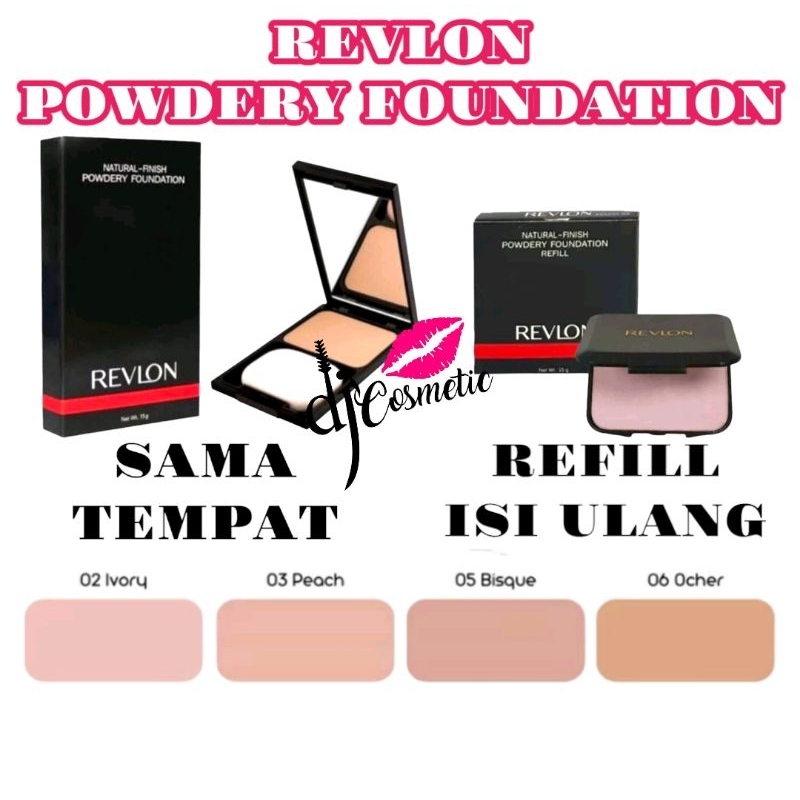 [CREAMY] Revlon Natural Finish Powdery Foundation | Bedak Basah | Creamy Cake