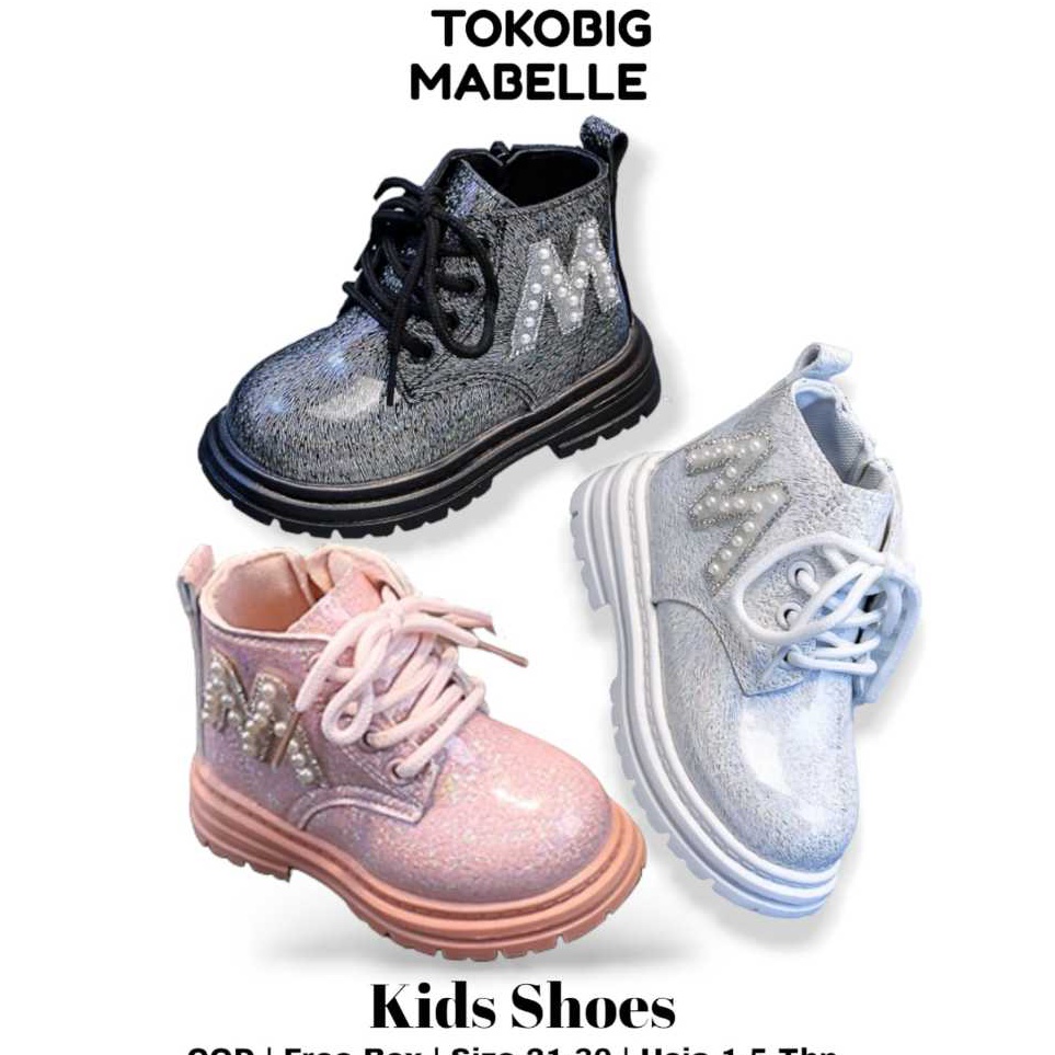 Tokobig Import Shoes Sepatu Mabelle Sepatu Anak Perempuan Sepatu Boots Anak Ukuran 213 Usia 15 Tahun