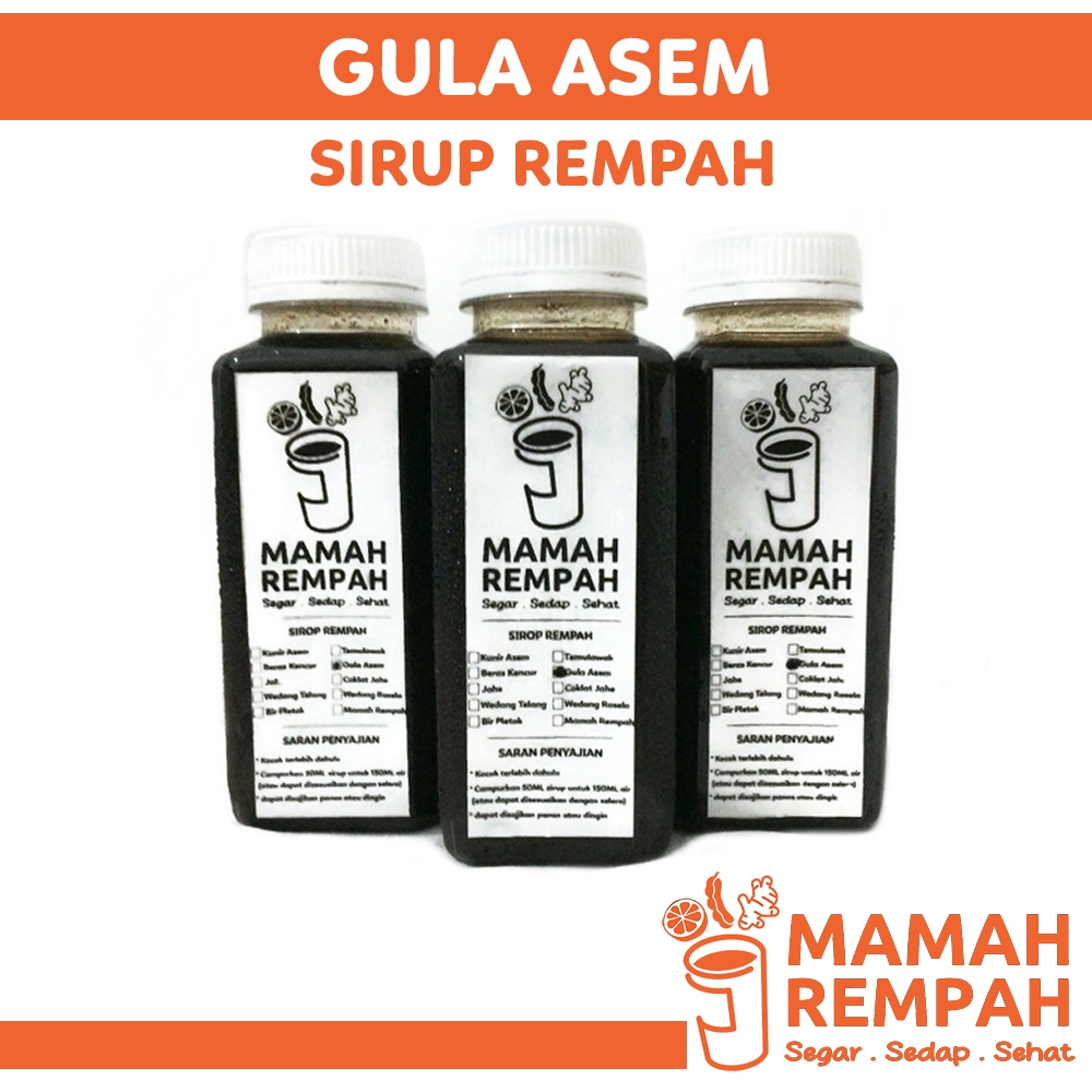 

Sirup Gula Asam Sari Jamu Rempah Tradisional Minuman Modern Syrup Gula Asem Jawa Sour Sugar 250ml