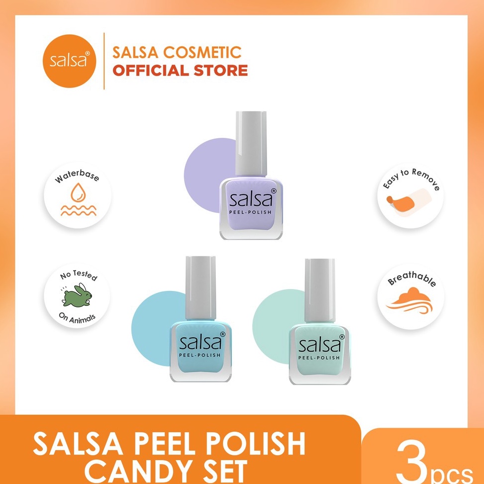 Terlaris Today SALSA PEEL OF NAIL POLIST FLORIST  COFFEE  CANDY  ART  BAKERY  SALON SALSA NAIL ISI 3