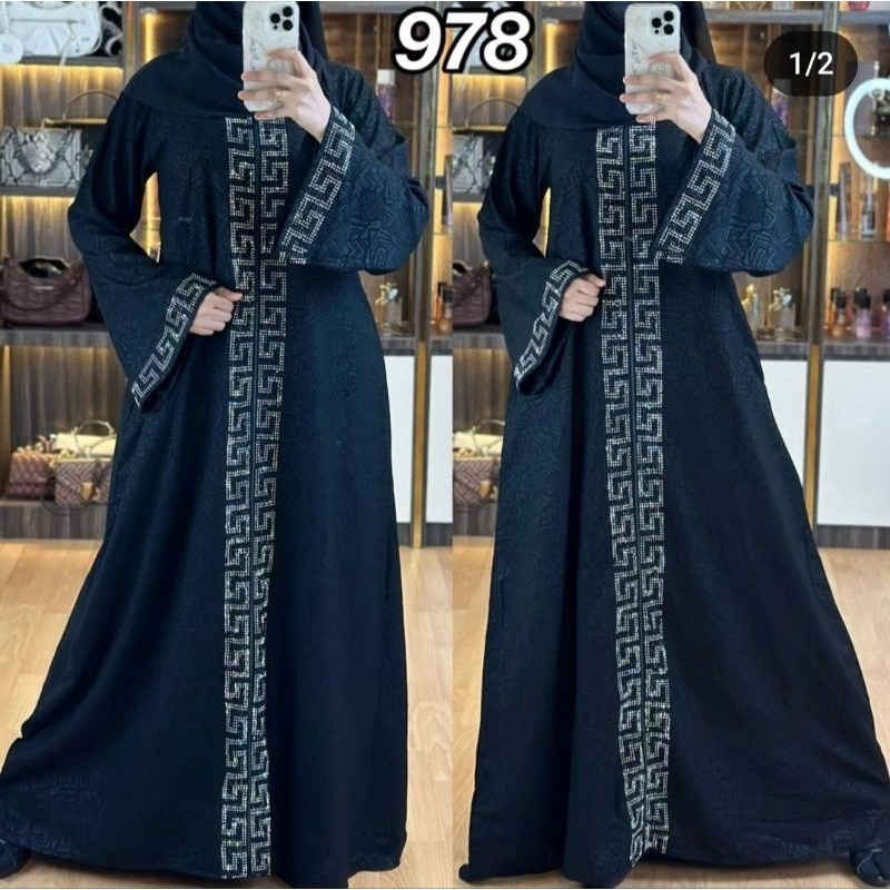 New Abaya Maxi Dress Arab Saudi Turkey Kode 978