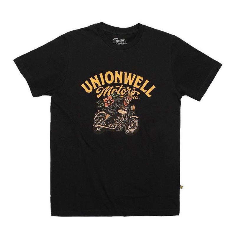T-shirt Unionwell Hitam - Ride Kaos Atasan Unisex
