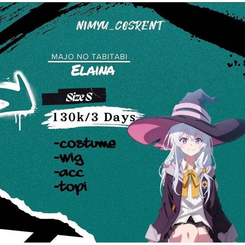 rental elaina kostum