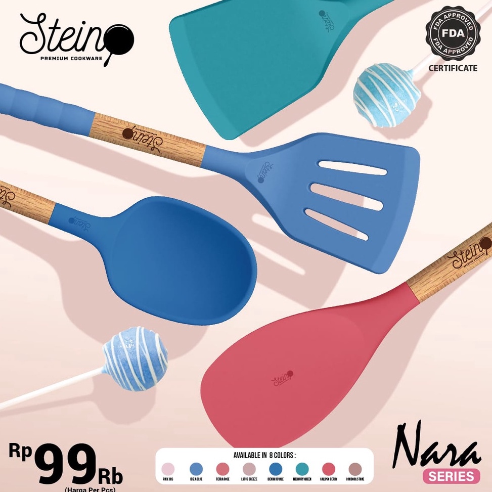 Langsung Kirim SATUAN Steincookware Stein cookware Sutil Nara Set Sutil Silikon Silicone Original 8 