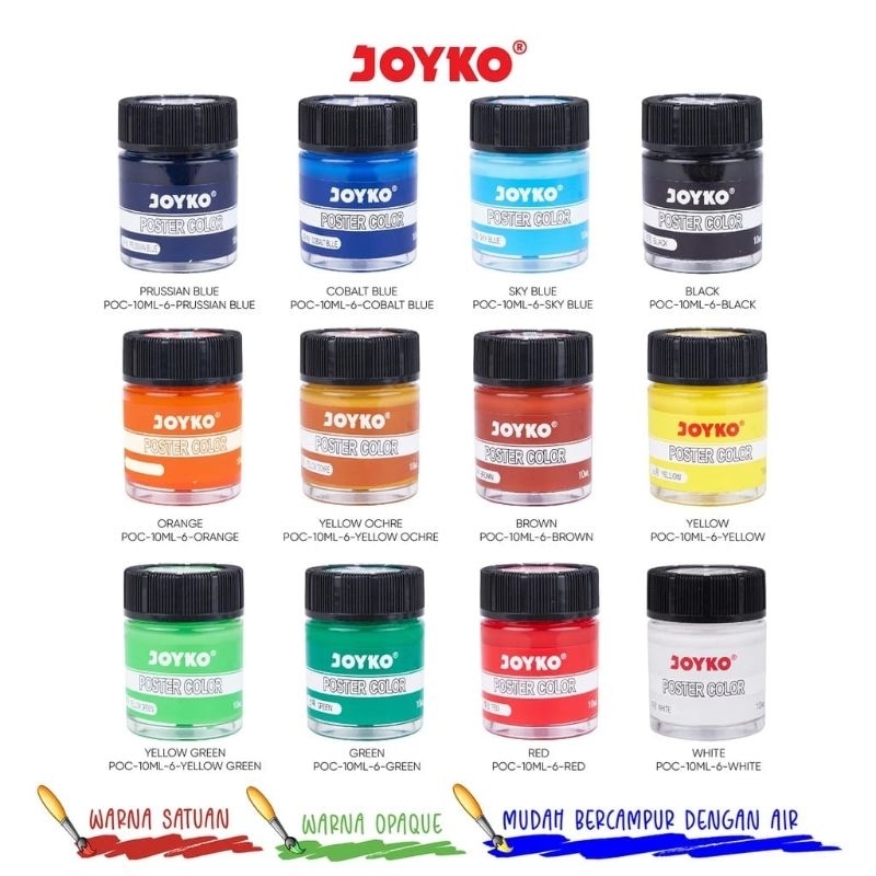 

CAT POSTER JOYKO 10 ML 12 WARNA