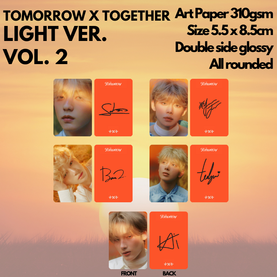 [KUKIRA] Photocard Soobin Yeonjun Beomgyu Taehyun Hueningkai Minisode 3 Tomorrow