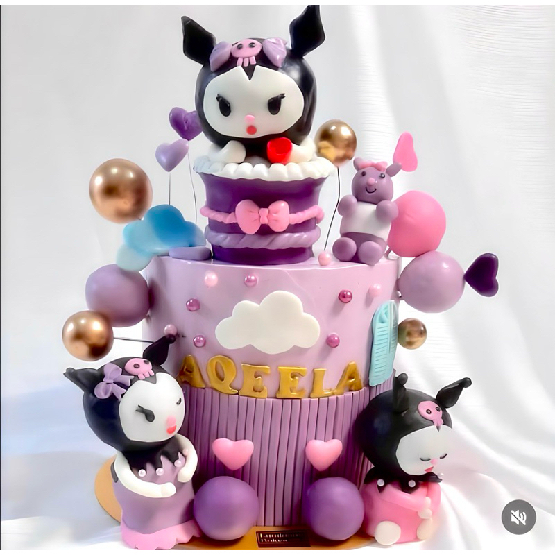 

KUROMI 3D FONDANT CUSTOM CAKE