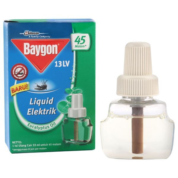 Baygon Liquid Elektrik Refil 45 Malam 33 Ml