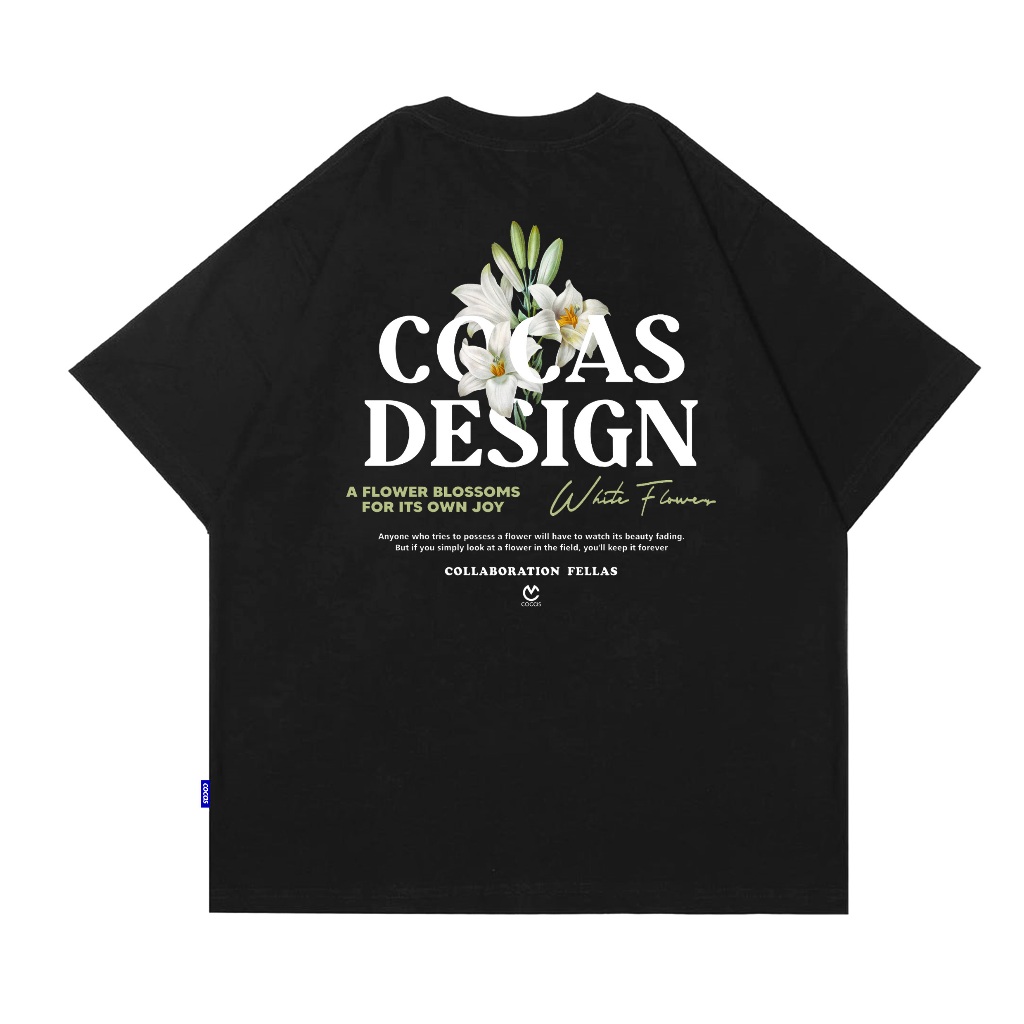 Cocas Kaos Original Flower Oversize Cotton 24s