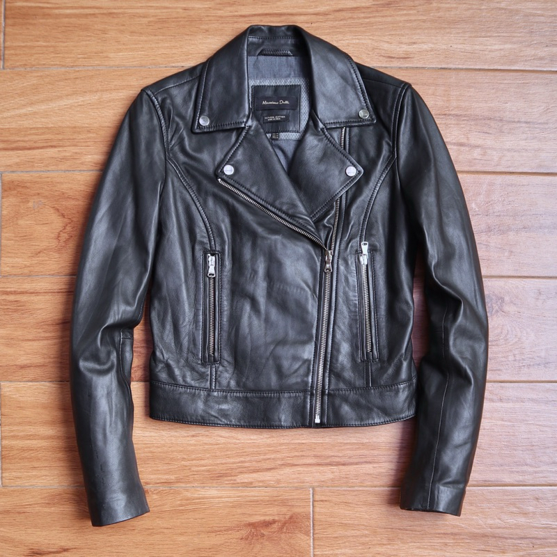 Jaket kulit cewek motor rider Pl bekas preloved second