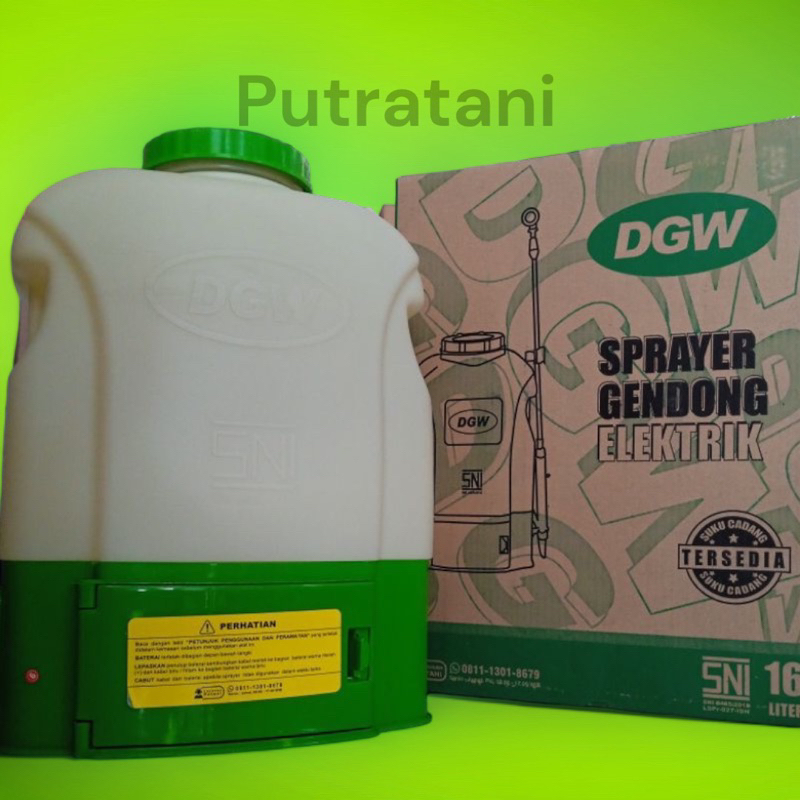 Sprayer/ Tangki Elektrik DGW - 16 Liter Model Lama Putih Hilau