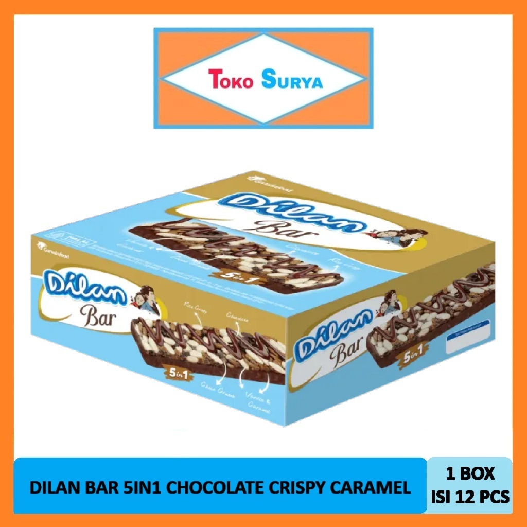 

Dilan Bar 5in1 Chocolate Crispy Caramel 12 x 18 Gr