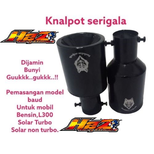 Knalpot Srigala mobil bensin L300 Truk Canter Hino Dyna Elf Fuso Ragasa Traga umplung Carry Futura