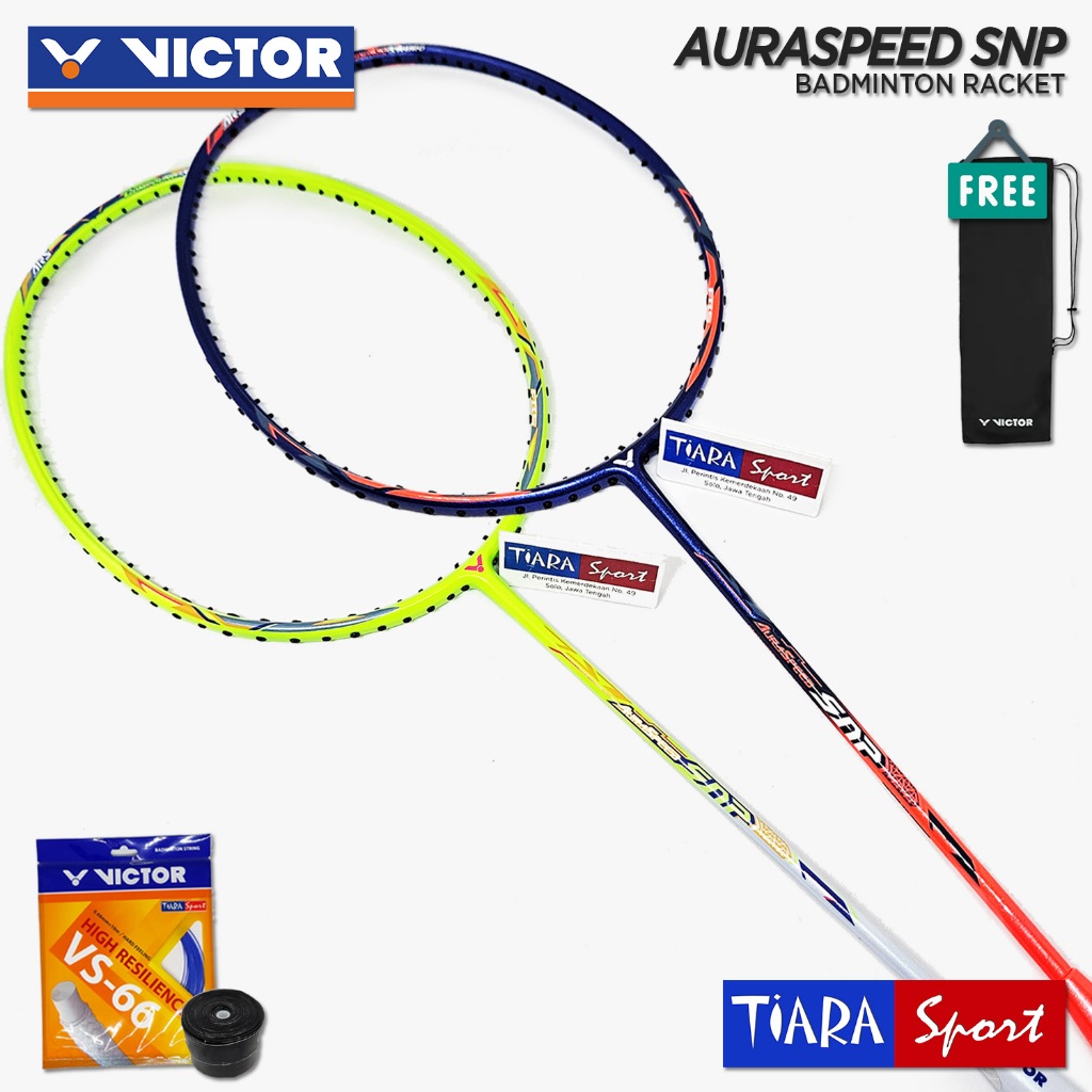 Raket VICTOR Auraspeed SNP R / F - Fluorescent Green / Blue - 4U 5U Badminton ARS Sniper
