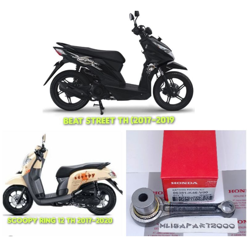 STANG SEHER K46 HONDA SCOOPY RING VELG 12 TH+2017-2020) BEAT STREET ECO TH (2017-2019) ORIGINAL
