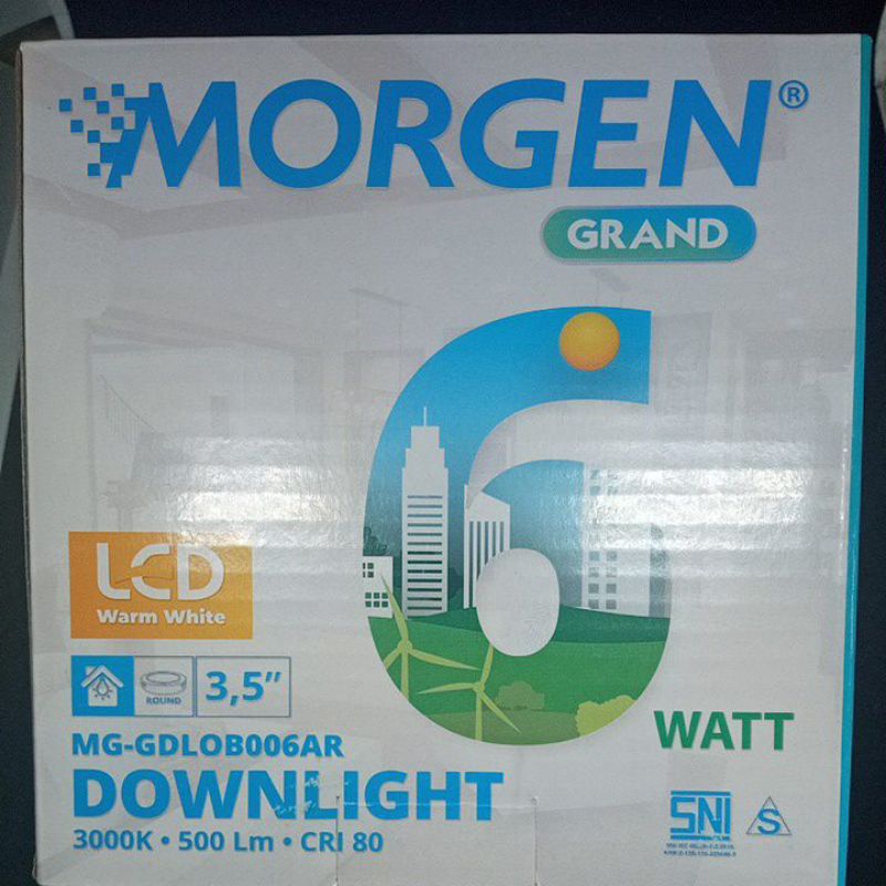 Lampu LED Downlight Morgen 6 Watt