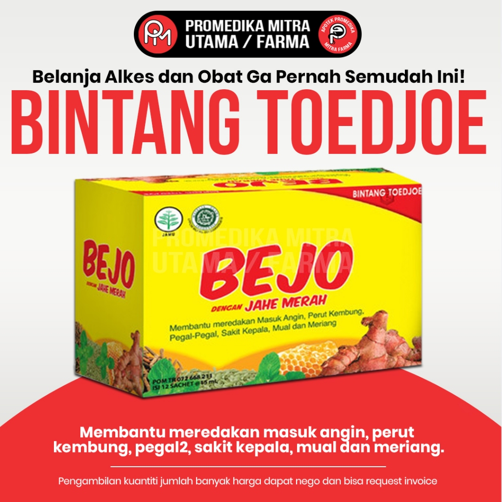 

Bejo Jahe Merah 15 ml Cair/Box isi 12 Sachet | Obat Herbal Masuk Angin