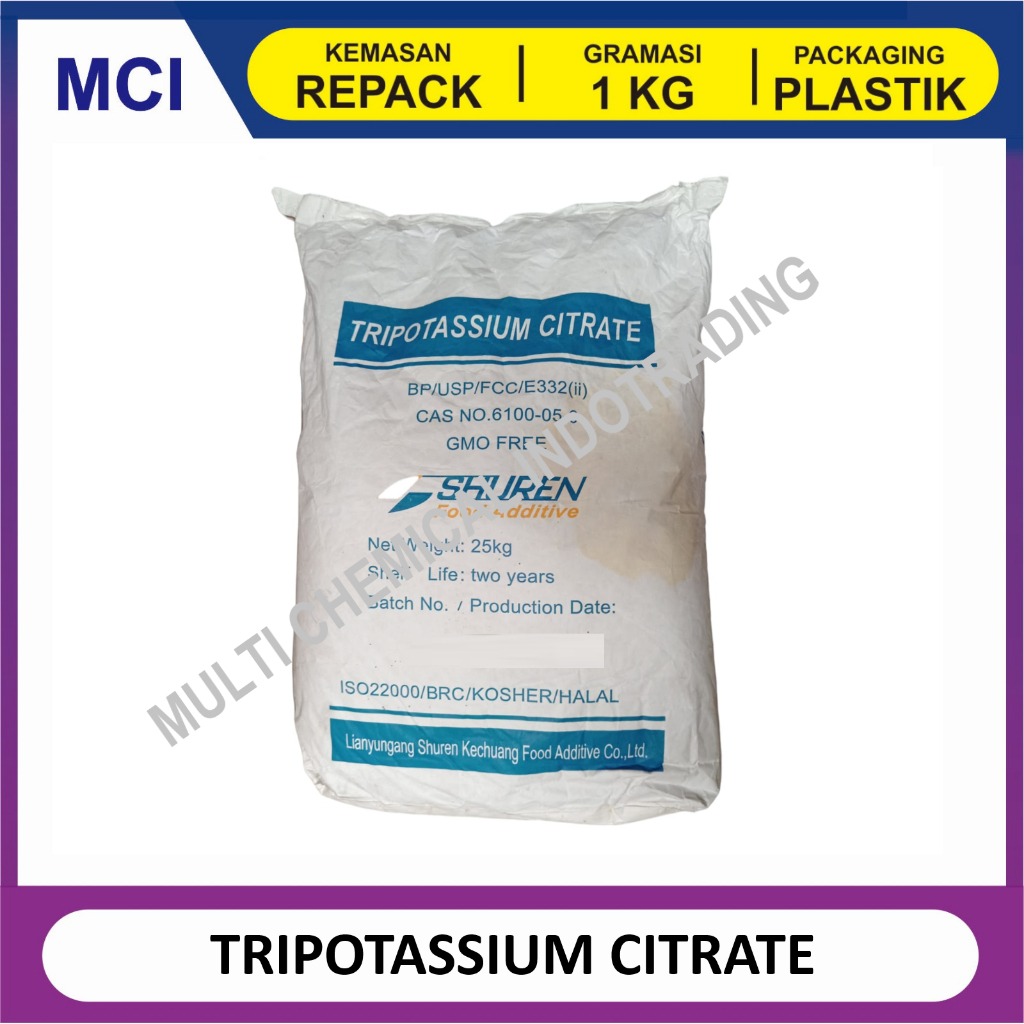 

TRIPOTASSIUM CITRATE LIANYUNGANG RRC - REPACK 1 KG