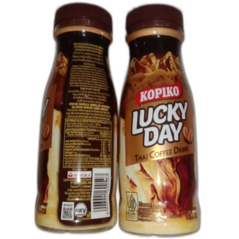 

Kopiko Lucky Day Thai Coffee 180Ml, Kopiko Kopi Latte 240Ml