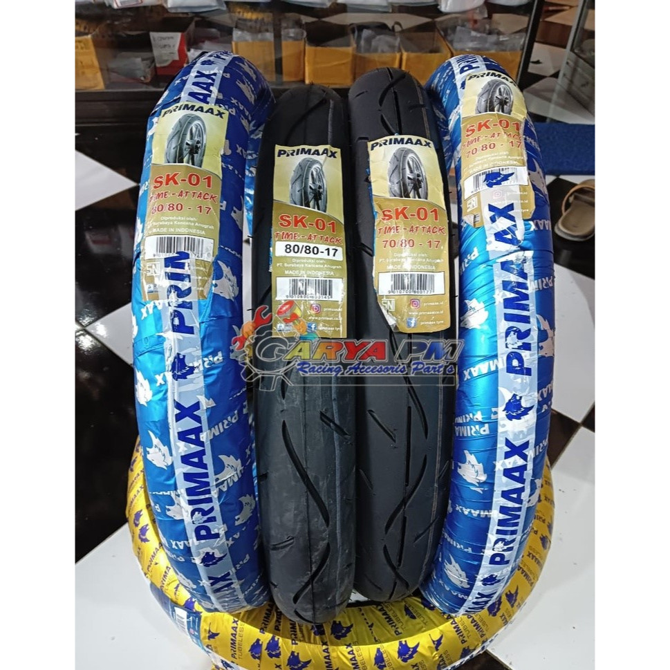 BAN LUAR PRIMAAX SK-01 (60/80-17) & SK-33 (70/80-17 & 60/80-17) | DIAMETER 17