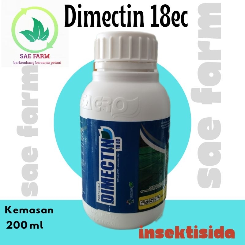 DIMECTIN 18EC kemasan 200ml bahan aktif Abamectin insektisida untuk trips