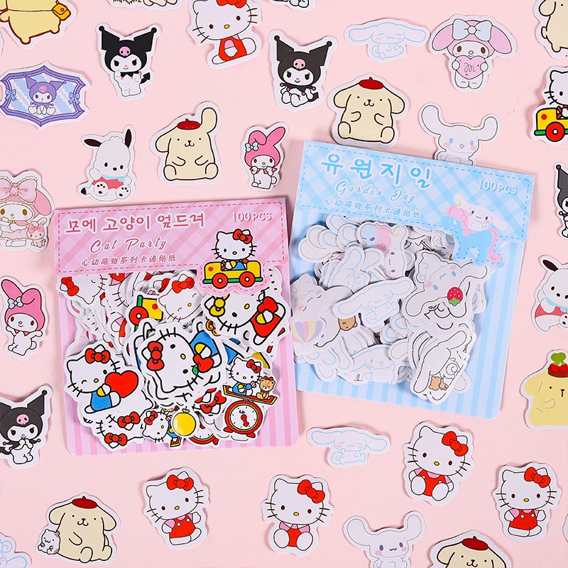 

miss.jojo Stiker lucu Sanrio 100pcs