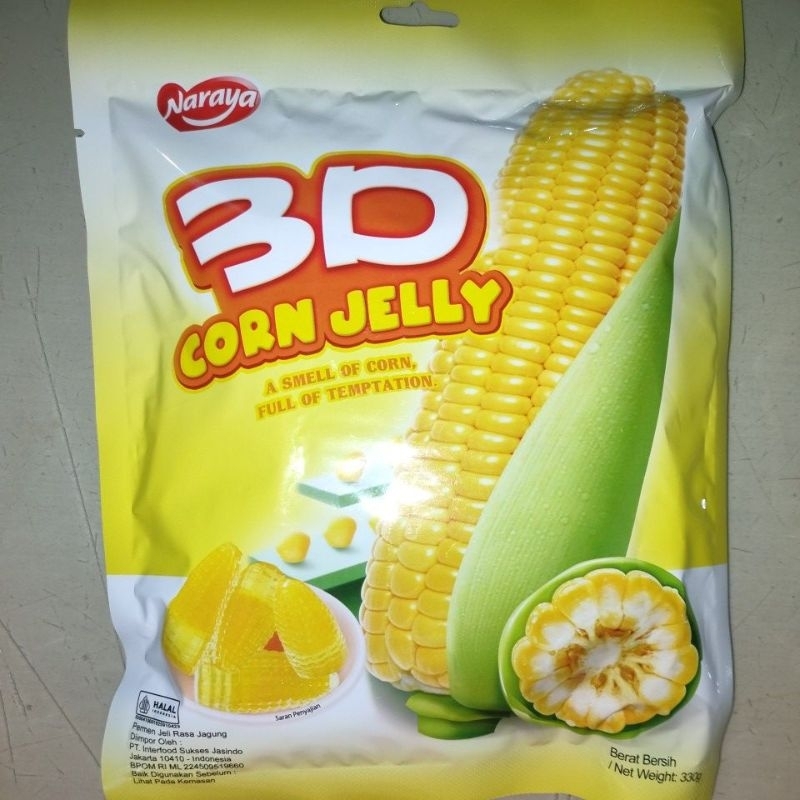 

NARAYA Corn Jelly ukuran 330Gr (kemasan baru)