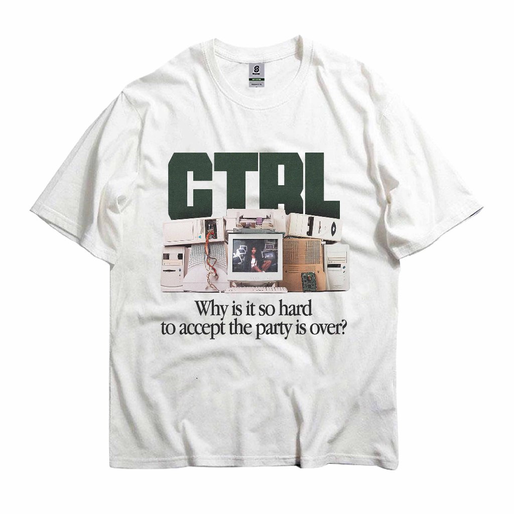 Kaos Ctrl Sza Style Vintage T-shirt Oversize tee