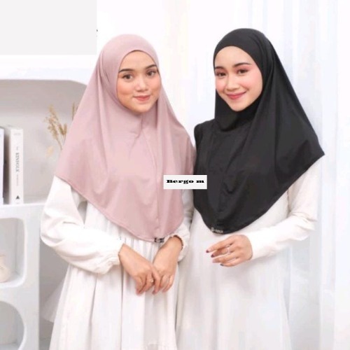 HIJAB BERGO NON PET JERSEY PREMIUM / BERGO INSTAN JERSEY NON PET / HIJAB INSTAN JERSEY