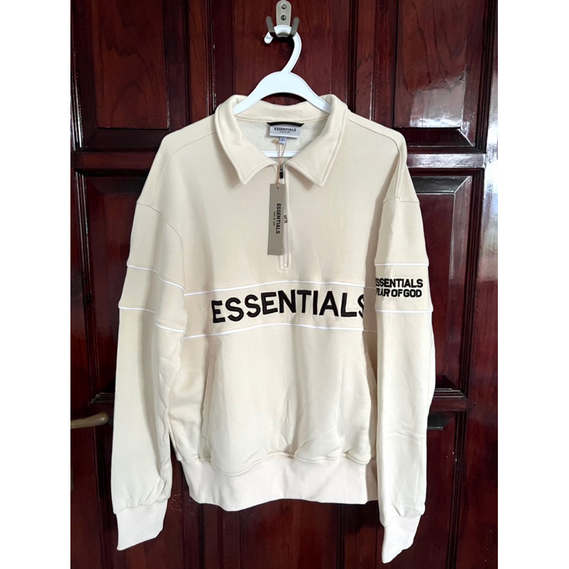 NEW Essentials FOG Fear of God HiNeck HalfZip Half Zipper zip size S M Original Ori hoodie