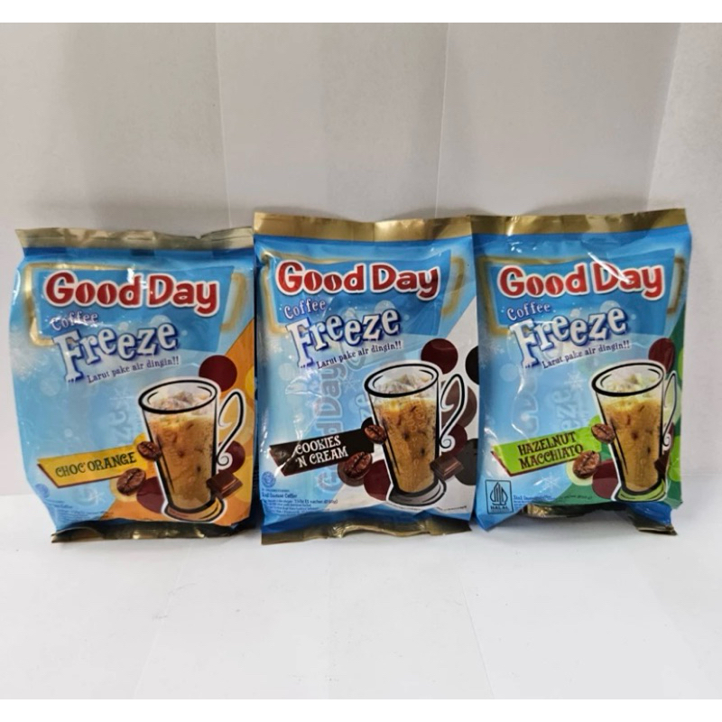 

Good Day FREEZE all variant isi 10 sachet- day Freeze All Variant 1 renceng isi 10 sachet