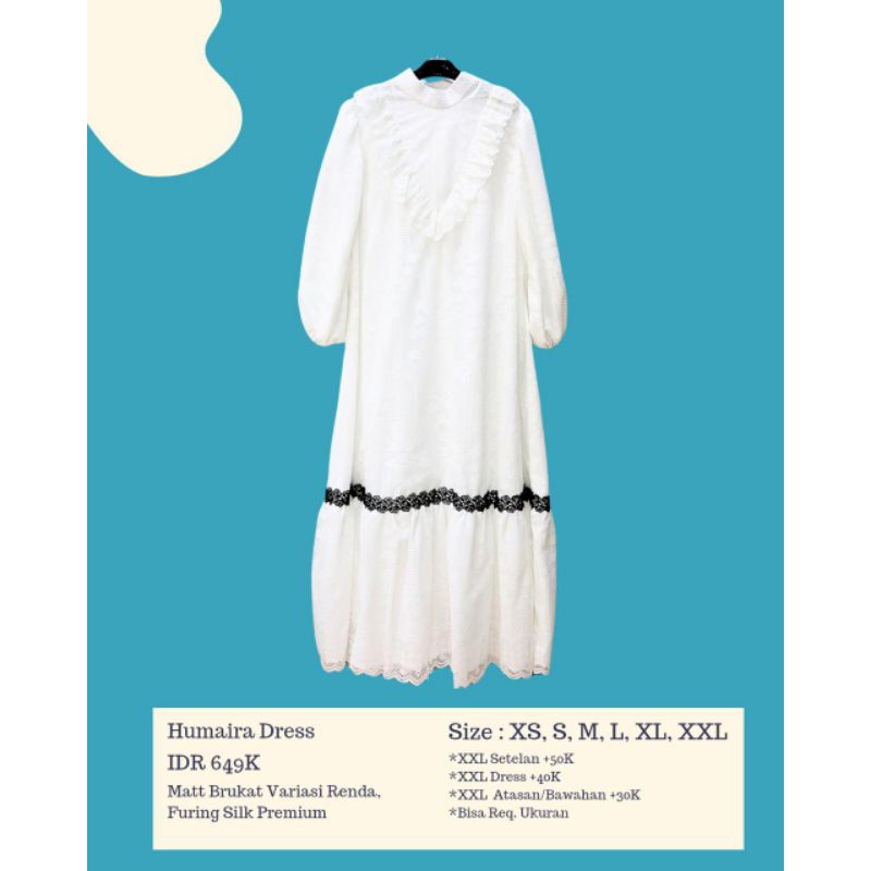 HUMAIRA DRESS BY SACOLL / DRESS TERBARU / SACOLL /  DRESS MEWAH / DRESS BRUKAT / DRESS PESTA / DRESS