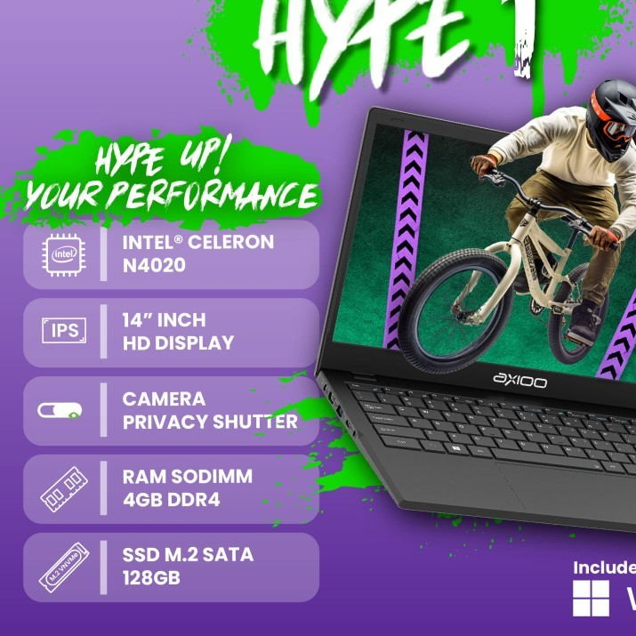 LAPTOP AXIOO HYPE 1 INTEL CELERON N4020