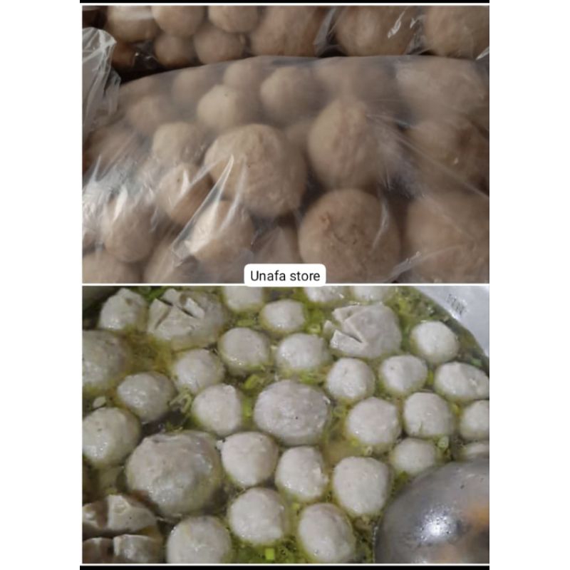 

bakso sapi homemade tanpa pengawet free bumbu kuah isi bakso mix besar 7 kecil 35 butir