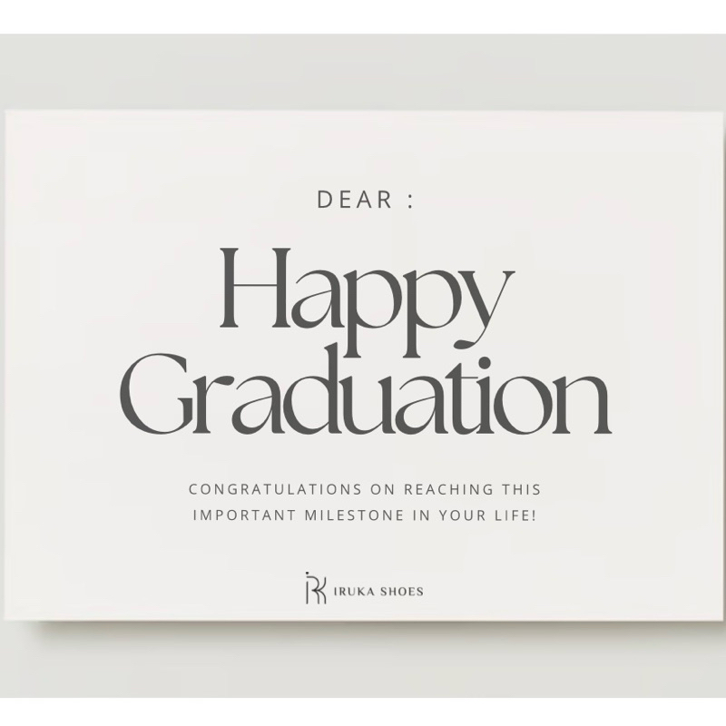 IRUKA - Gift Card | Happy Graduation Card