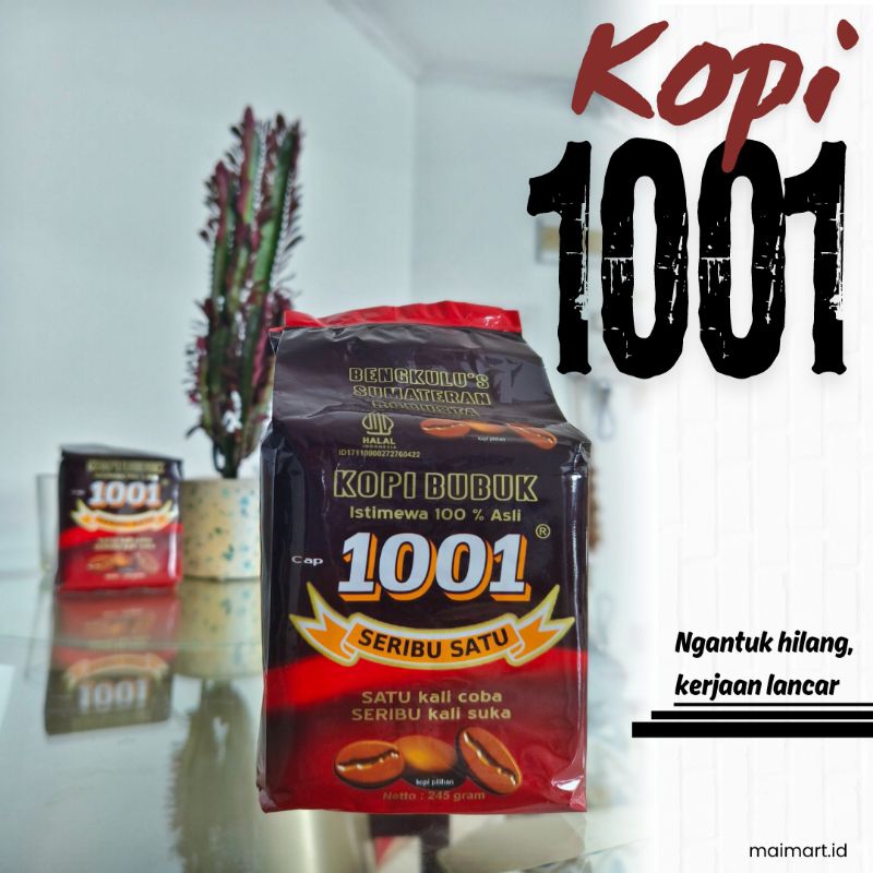 

Kopi Bubuk 1001 Bengkulu 245g