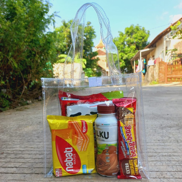 

Tas Hampers Ulang Tahun P20xL10xT20 Mika Bening Transparan Tebal