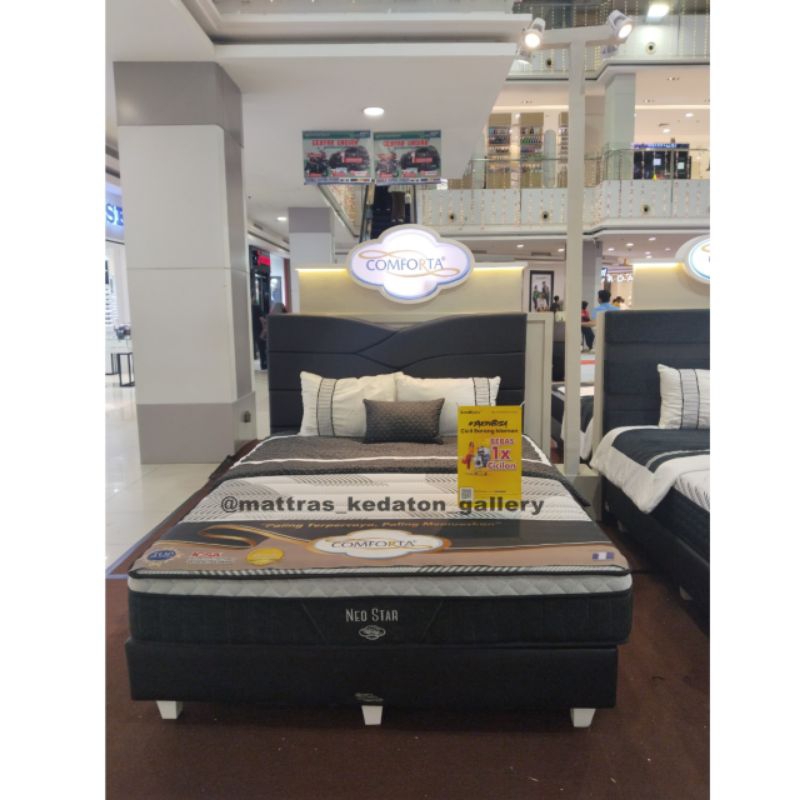 Comforta Springbed Neo Star (black)  Full set original - Full set ori Kasur Spring bed Matras kasur 