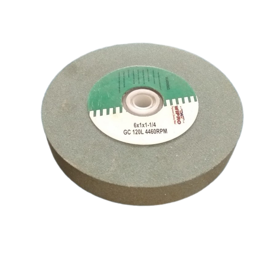 Wipro Batu Gerinda Hijau 6 inch GC120L/ Batu Asah Duduk 6 Inch #120 Grade 120