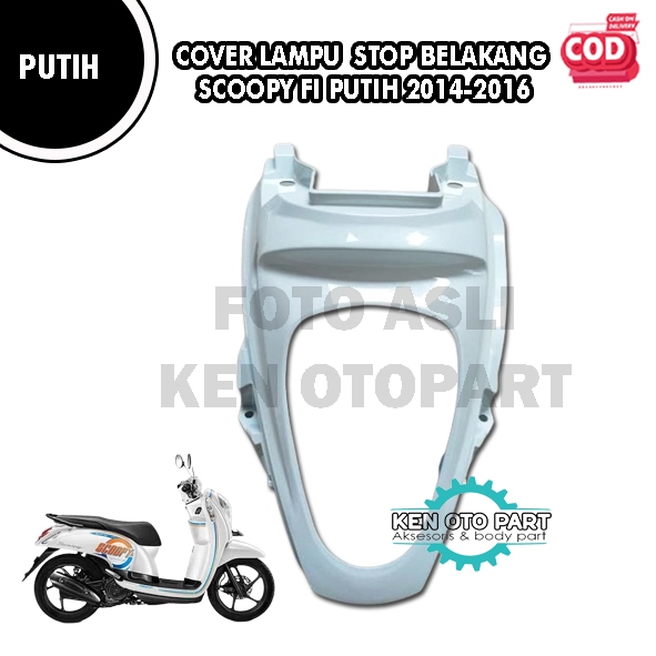 Cover Lampu Stop Belakang Honda Scoopy FI 2014-2016 Putih